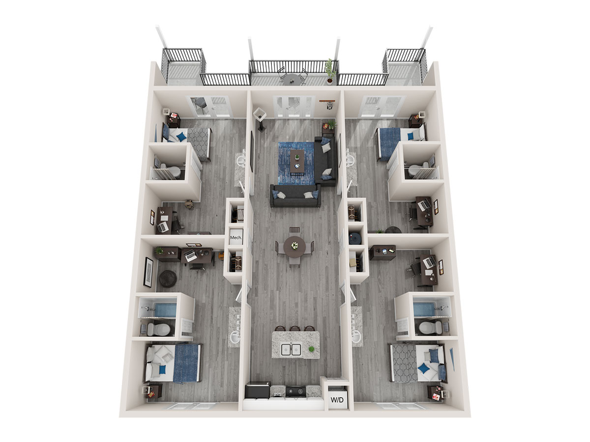 Floorplan 4 Bedrooms